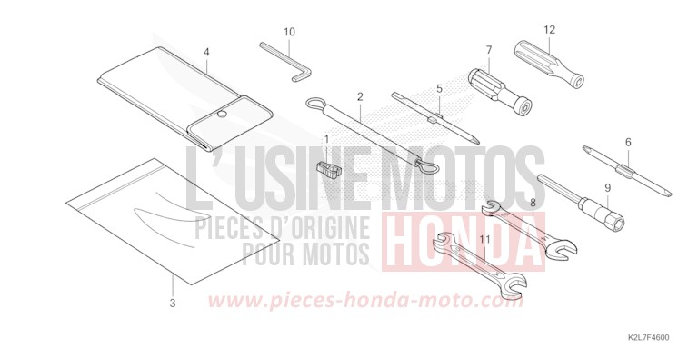 WERKZEUG von ADV 350 MAT PEARL PACIFIC BLUE (PB397) von 2024
